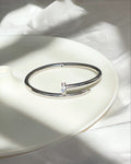 Stone paved nail bangle