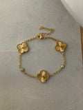 Gold Clover Bracelet