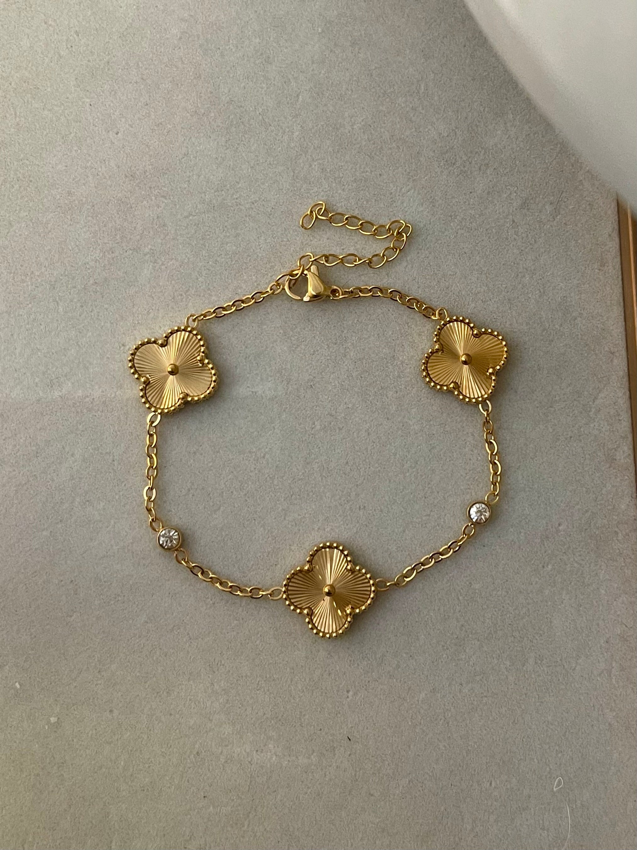 Gold Clover Bracelet