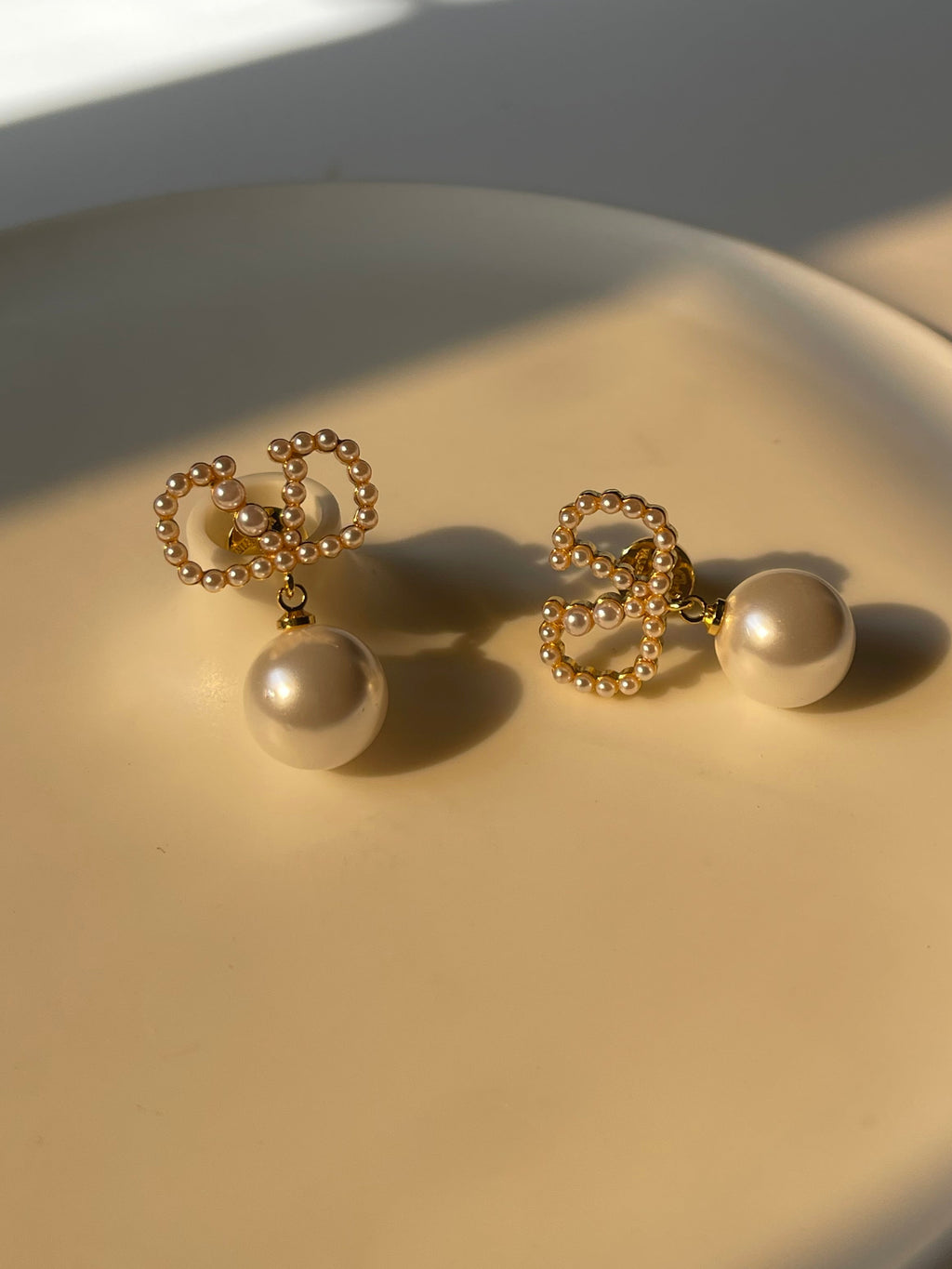Pearl Cipher Earrings