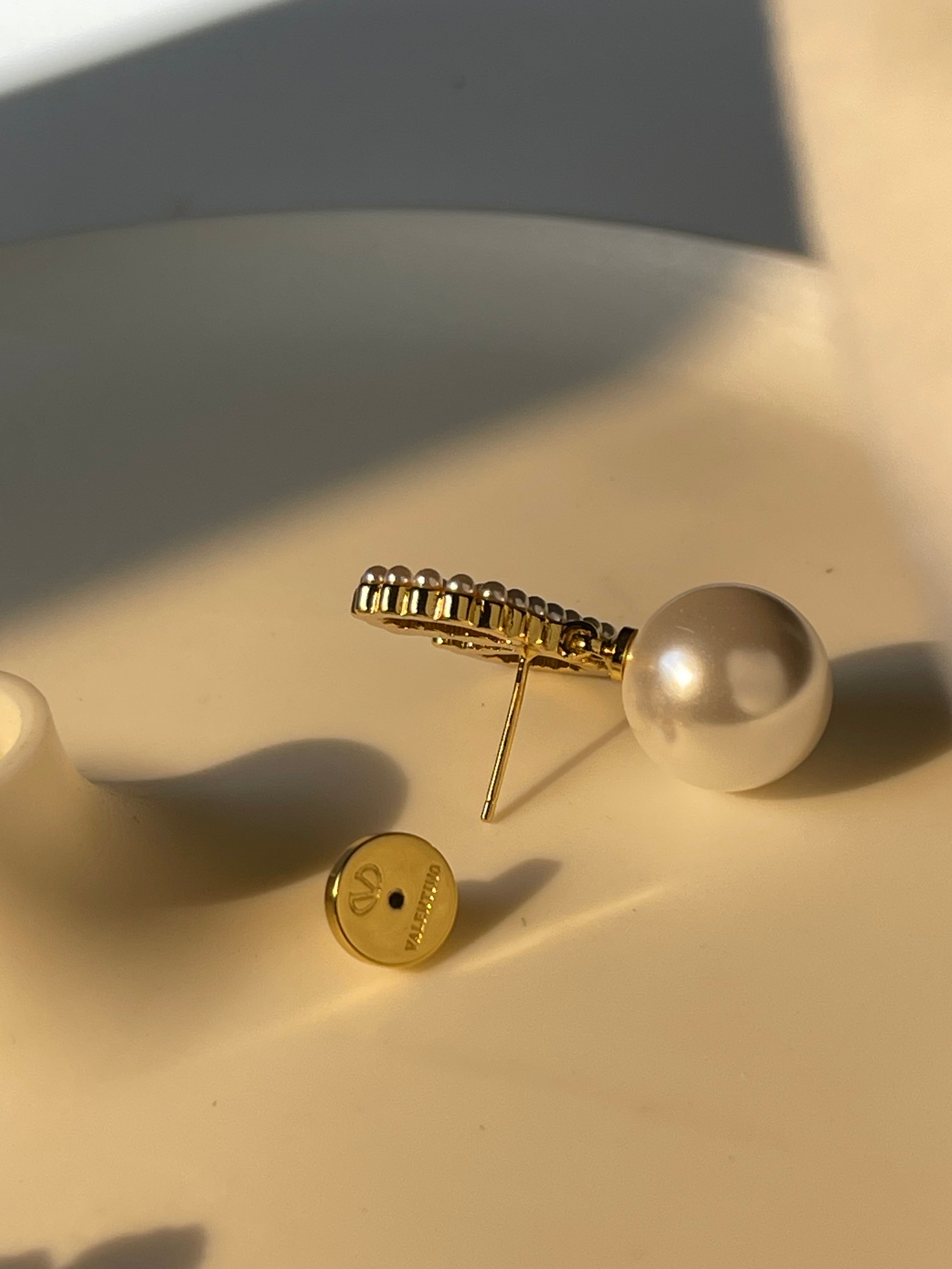 Pearl Cipher Earrings