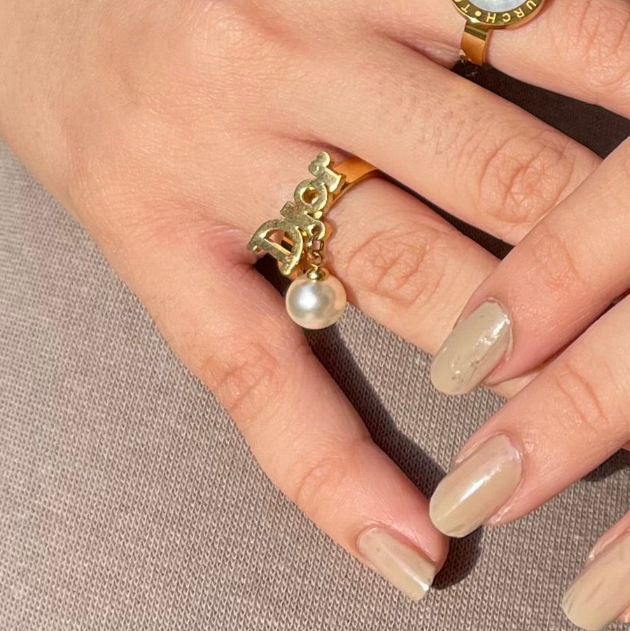 Pearl Drop Ring