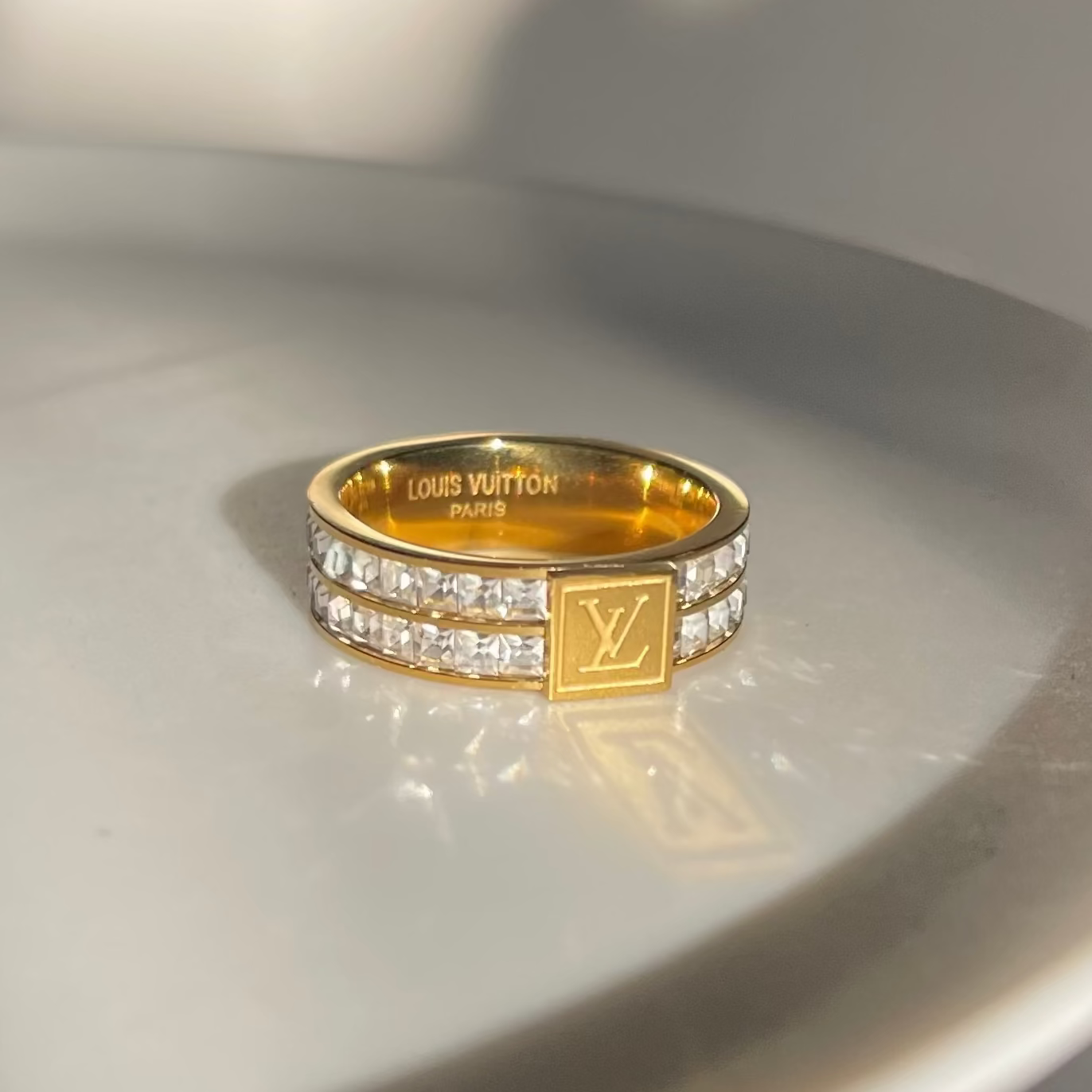 Crystal Paved. Studded Ring