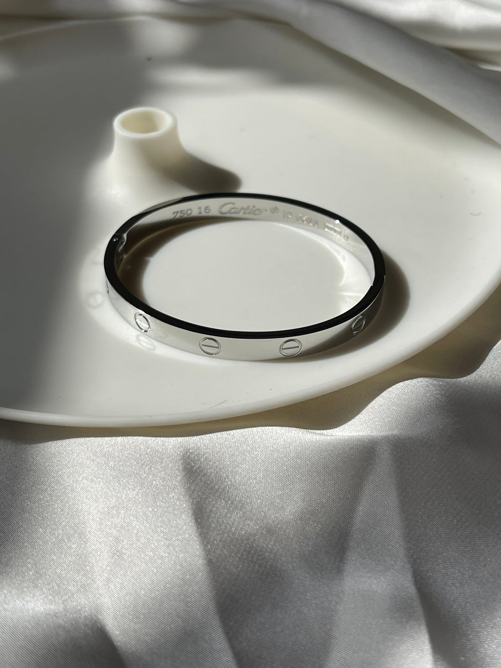 Silver Openable Love Bangle