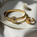 Frost Ring and Bangle Duo