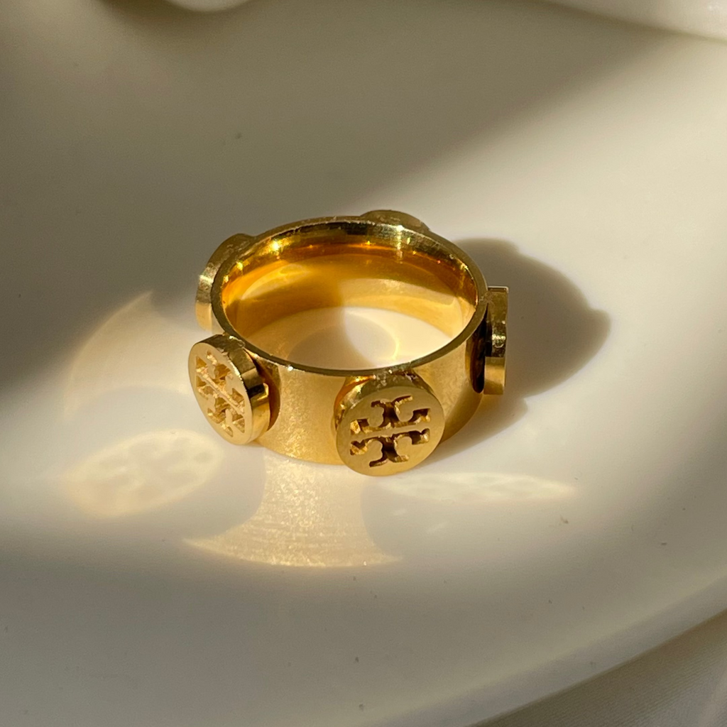 Gold Toned Studded Ring