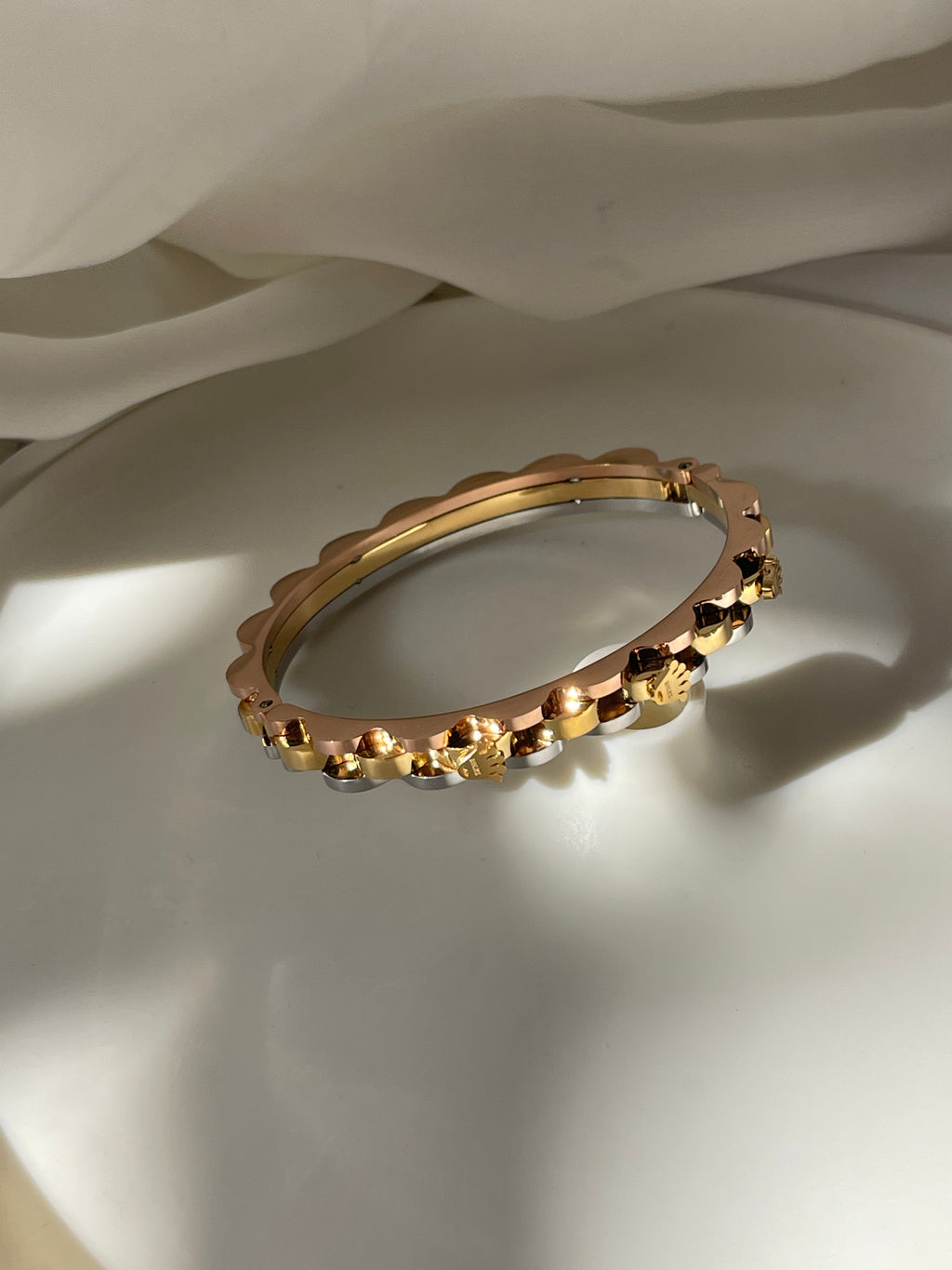 Tricolored Studded Bangle